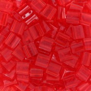 Abalorios Miyuki tila 5x5mm - Transparent light red TL-140